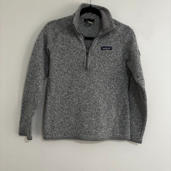 Patagonia Women's Better Sweater 1/4 Zip Grey Womens Small - Picture 10 of 11